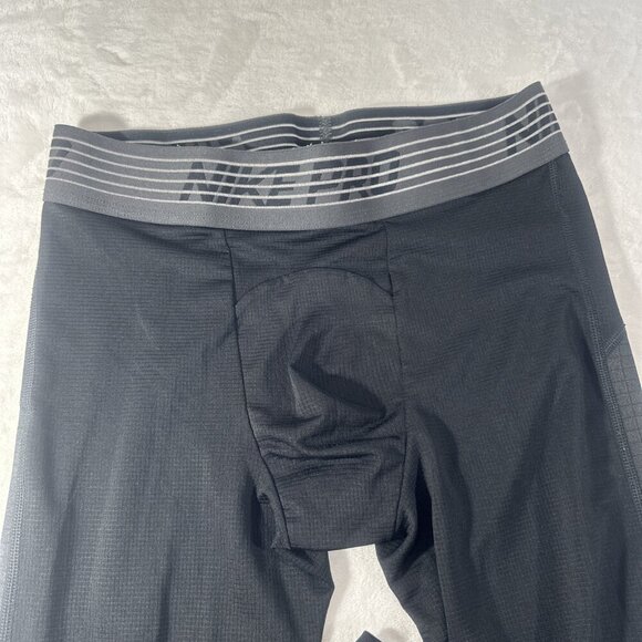 Nike Pro Mens Dry-Fit Pants Sz M Black Compression Tights Activewear Training - Picture 9 of 13
